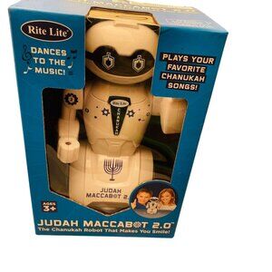 Rite Lite Judah Maccabot 2.0 Dancing Robot For Ages 3+ Plays Chanukah Music Brig